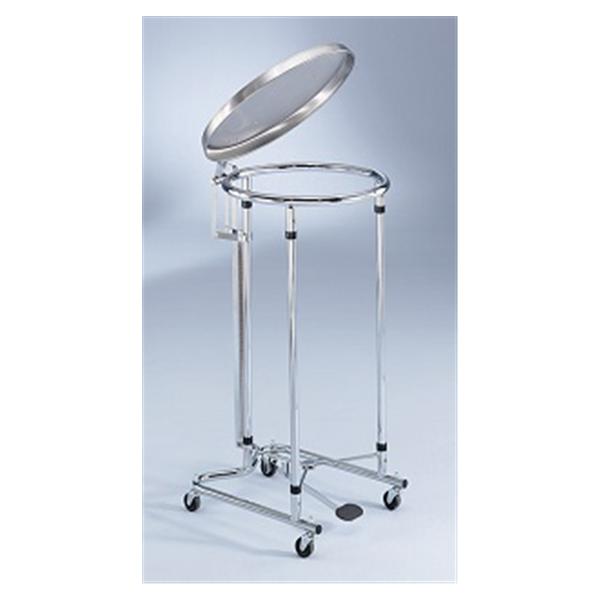 Hamper Laundry Stainless Steel Round 19-5/8x35